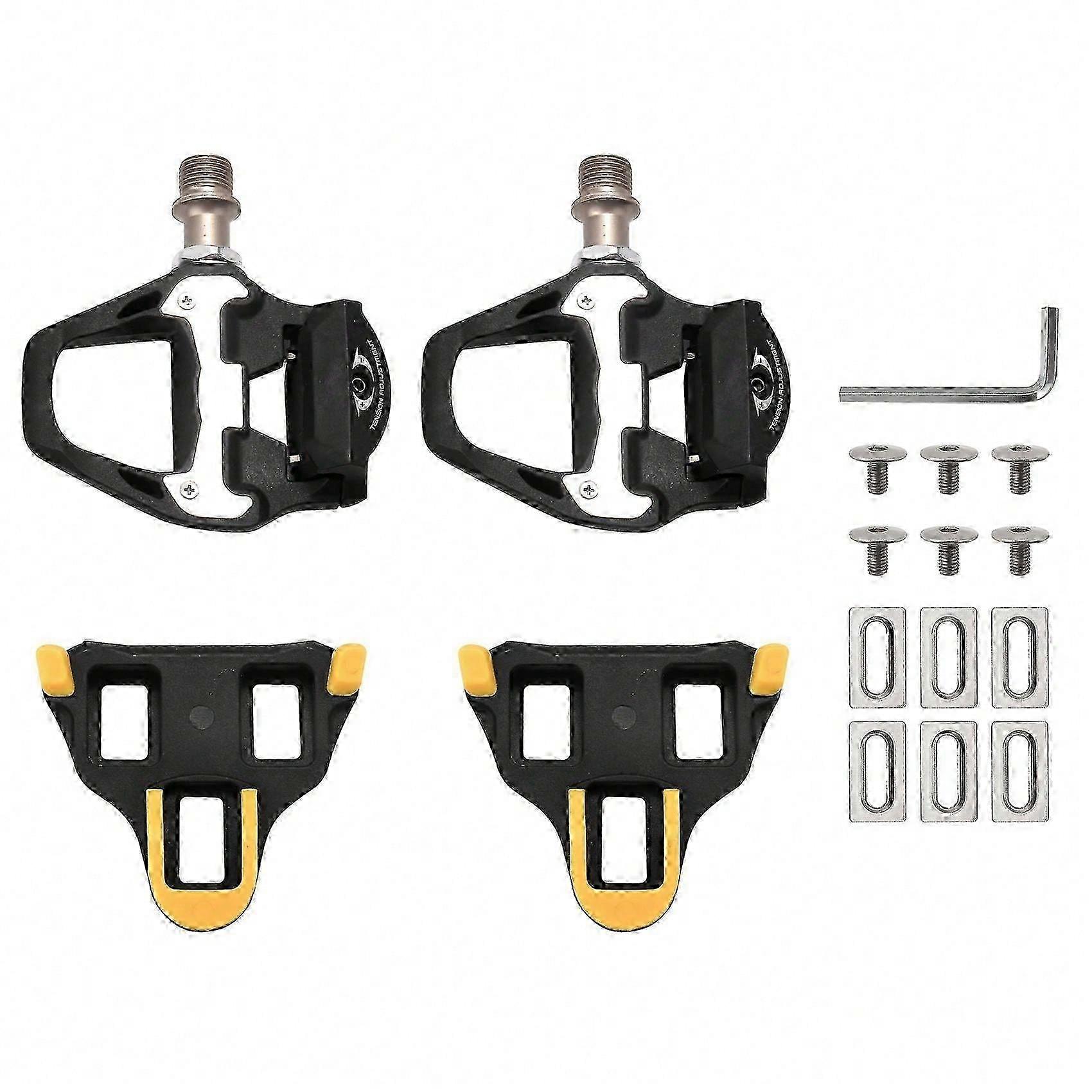 SPD SL Road Bike Pedals - Self-Locking Clipless Cycling Pedals Kit