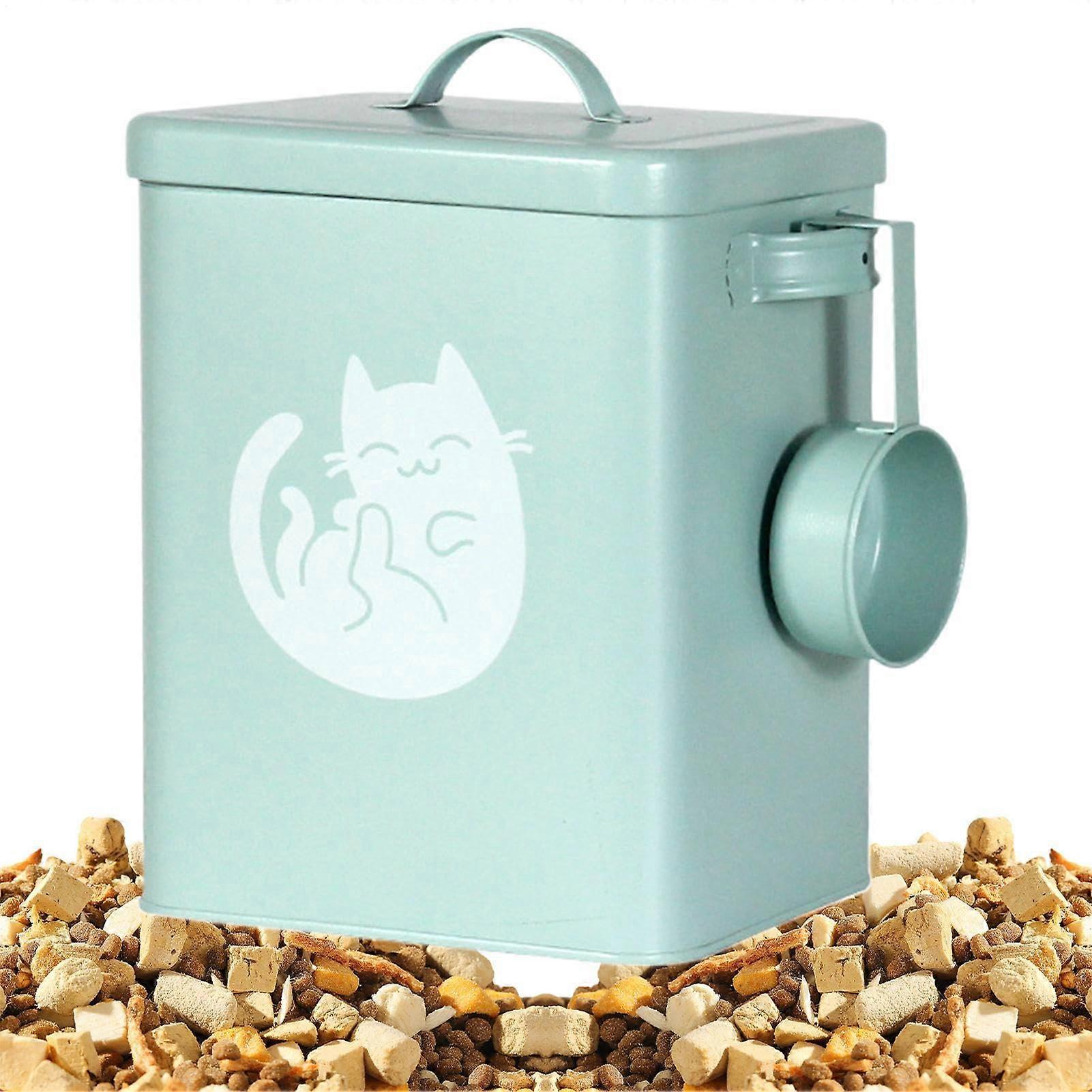 Dog Food Storage Container 6L - Airtight Pet Food Bin with Spoon for Dog Cat Grain Rice Flour Storage