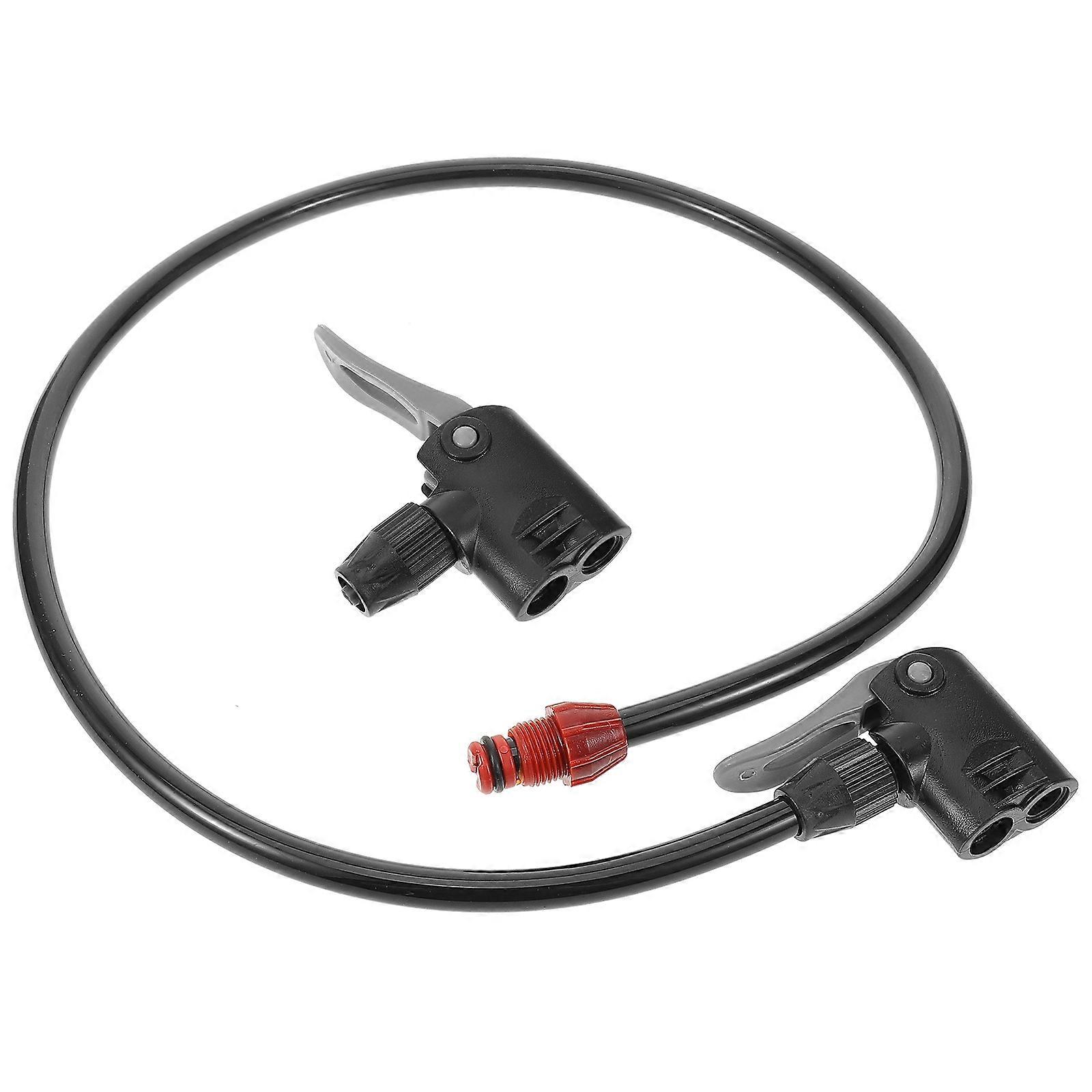 Inflator Hose for Bike Pump Extension Pipe for Inflating 4Pcs Black
