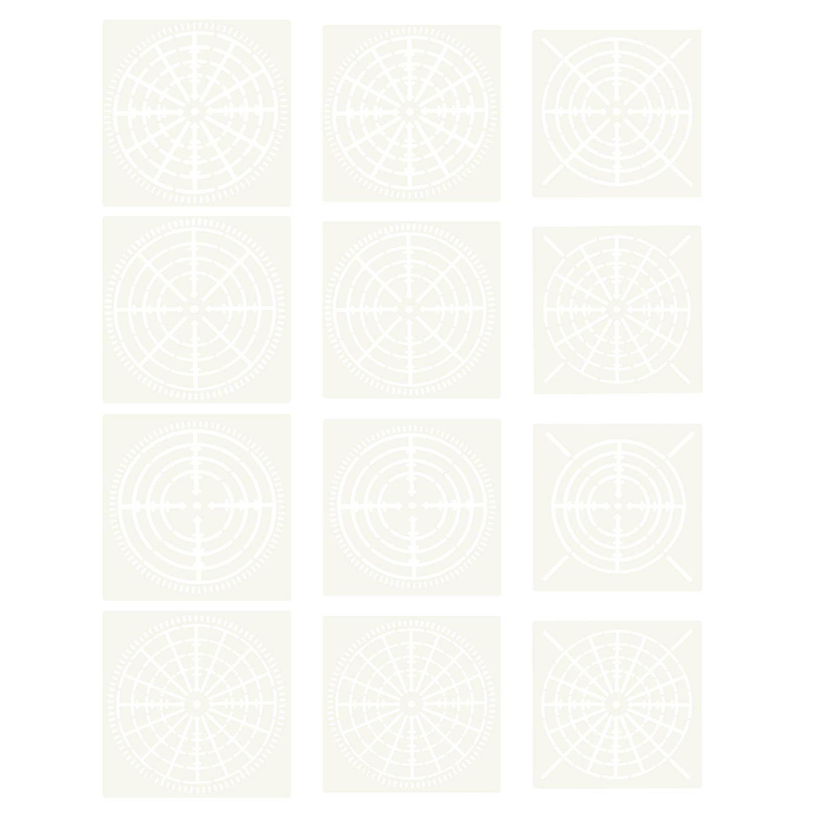 Multipurpose Drawing Stencils Creative Mandala Dot Set for 36Pcs Use