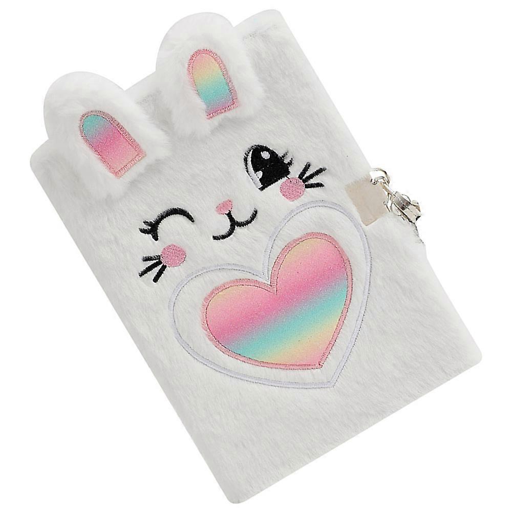 Plush Cover Notebook for Taking Notes Lockable 2Pcs Set