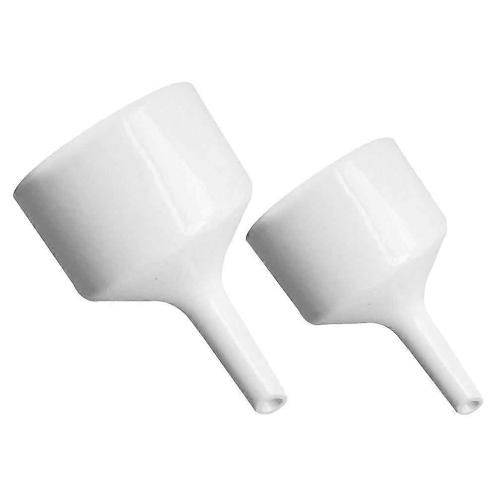 Scientific Filling Funnel Laboratory Funnels for Liquid Transfer 4Pcs White