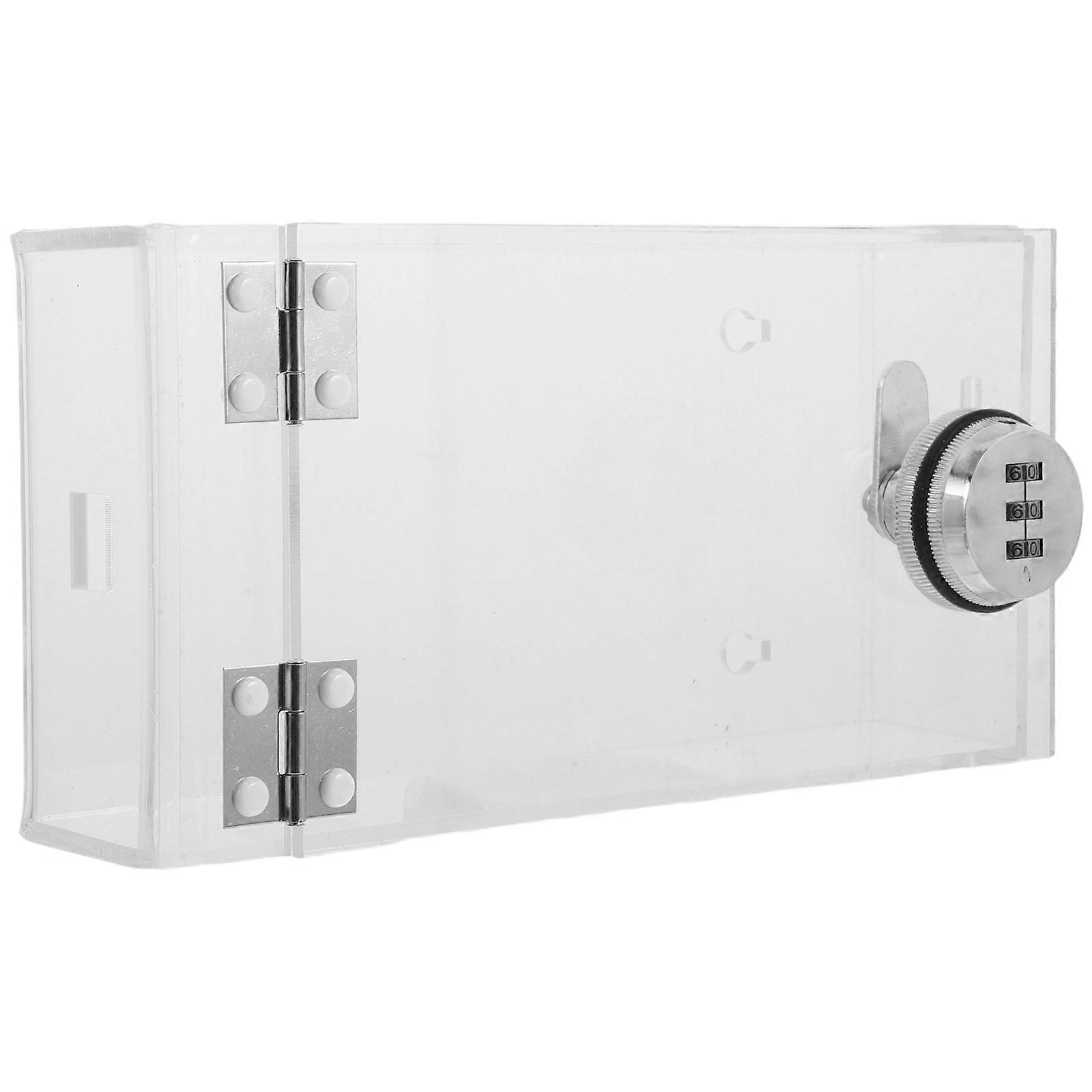 Clear Cellphone Lock Box for Kids Students and Parents Transparent Acrylic Storage Solution Lock 1Pack