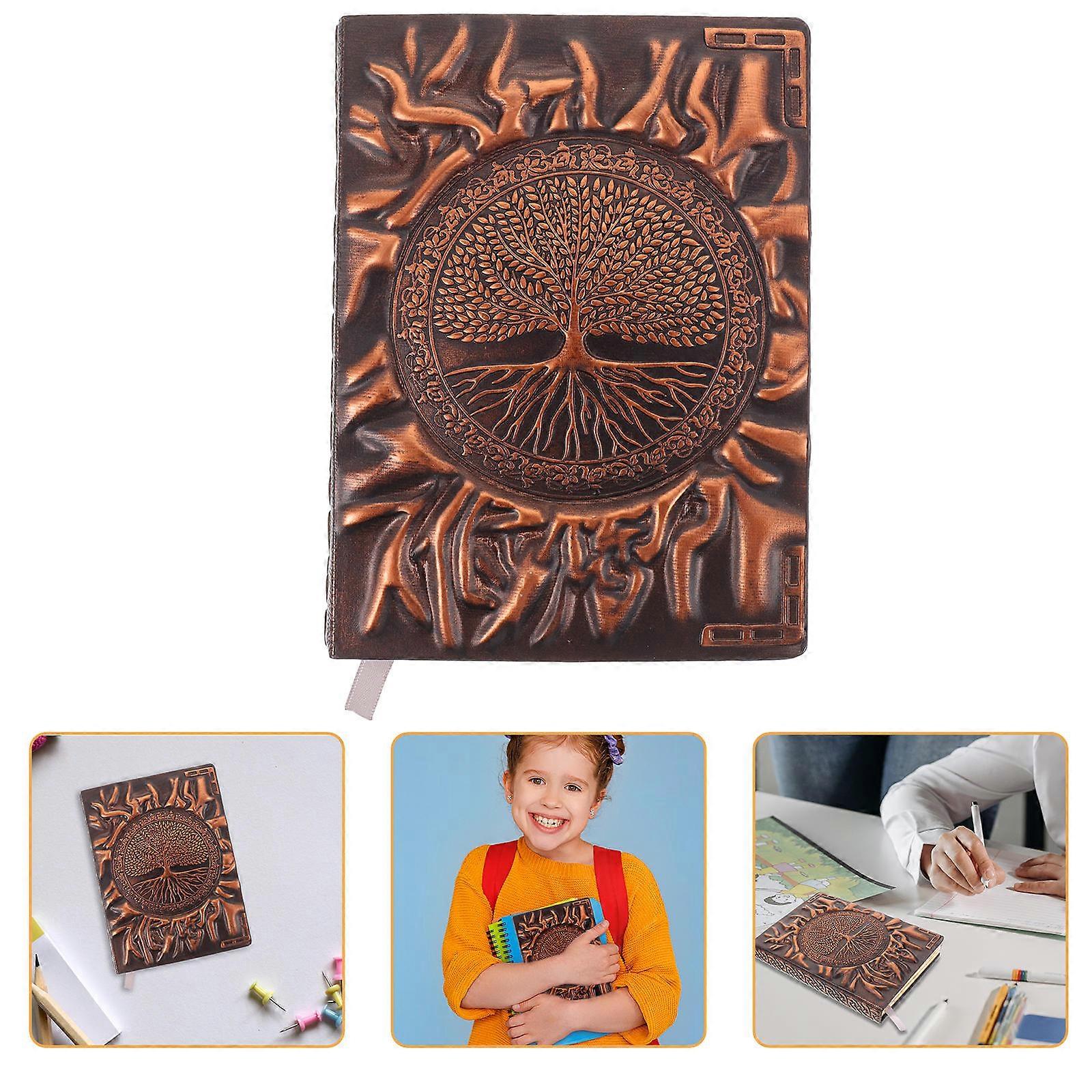 Classical Vintage Embossment Notebook For Gift Giving 13.5X10X2cm Design 3Pcs