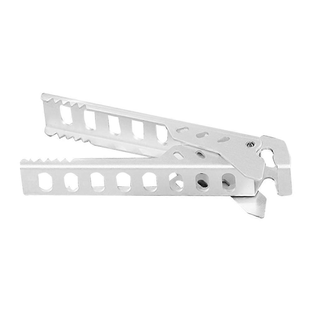 Camping Accessory Pot Clamp for Cooking 4Pcs Silver Tool