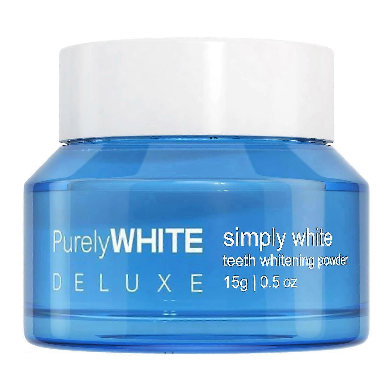 過酸化物フリーの歯のホワイトニングパウダー。敏感な歯にも優しい、男性にも女性にも使えるホワイトニングパウダー。