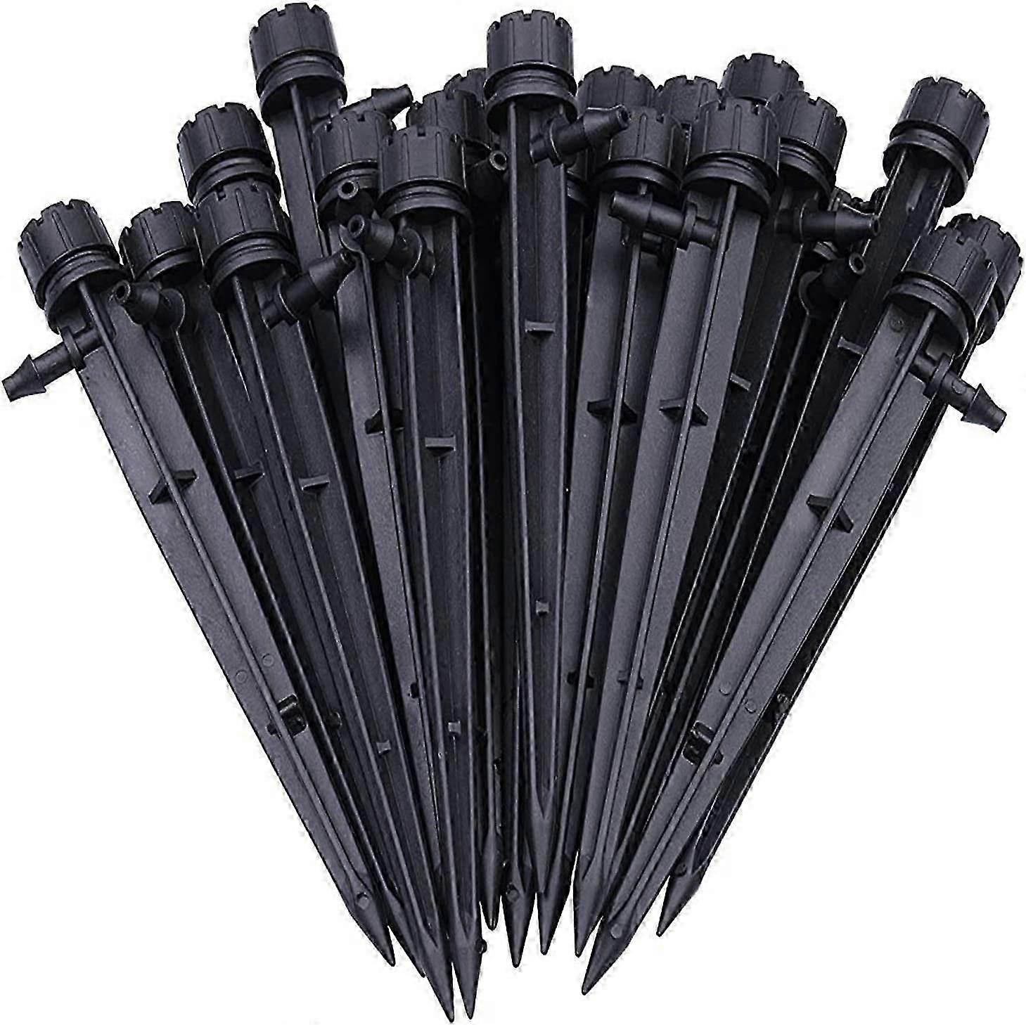 100pcs Ground Insert Eight Holes Adjustable Dripper 360 Degree Drip Irrigation