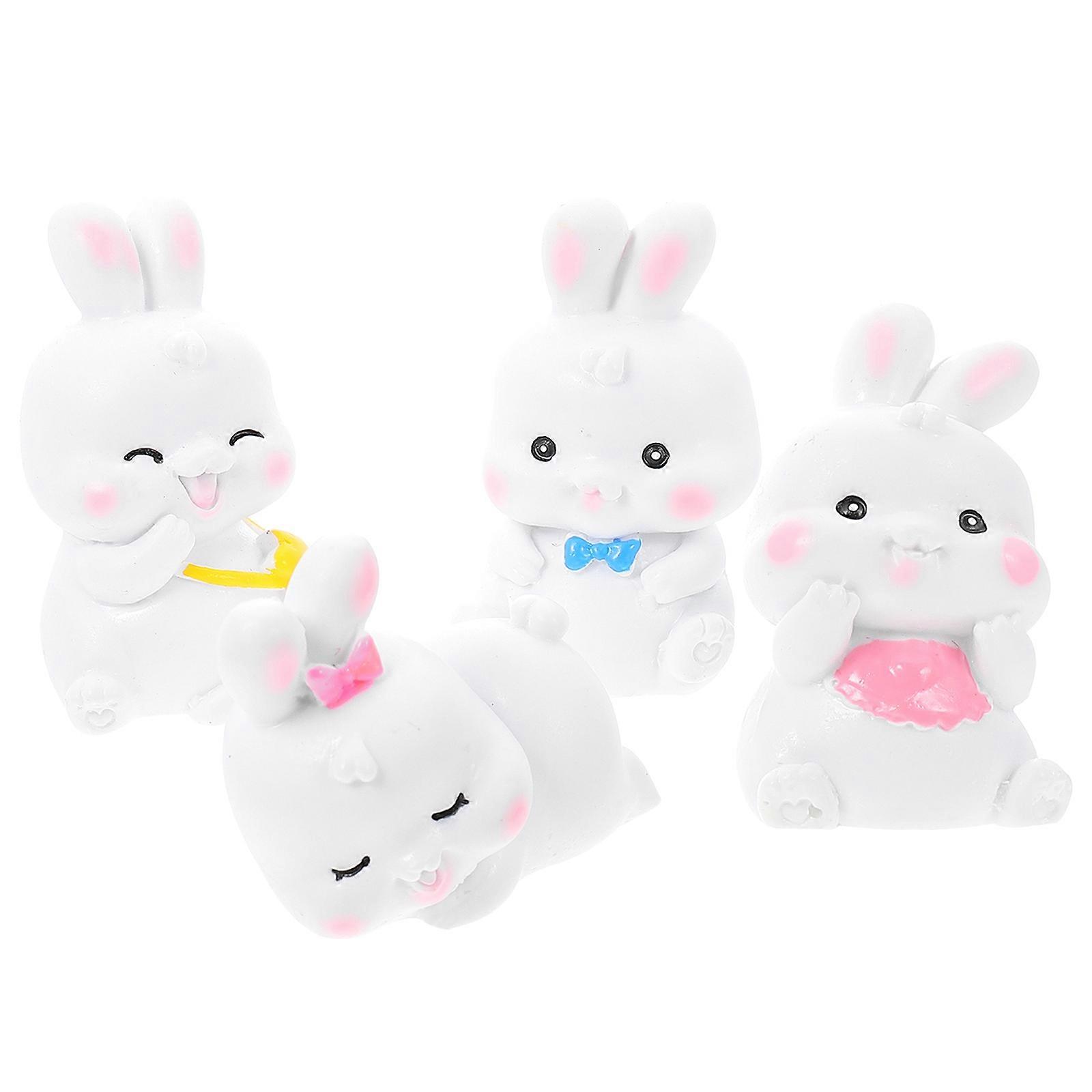 Bunny Ornaments For Children Desktop Decoration 2.20X1.26X0.98in Rabbit Shape Unique Design Toy Pcs