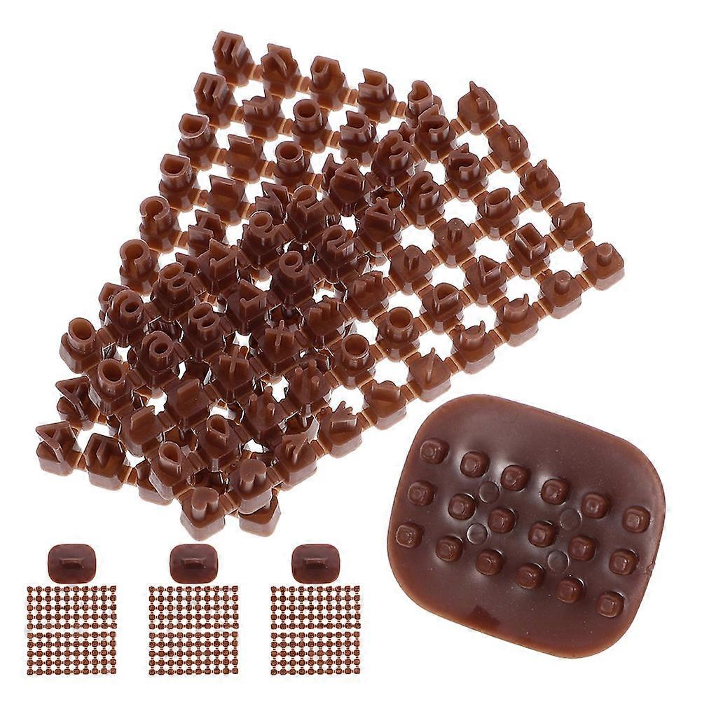 Alphabet And Number Cookie Stamps Set 12Set For Home Baking DIY Crafts Coffee Plastic Tools