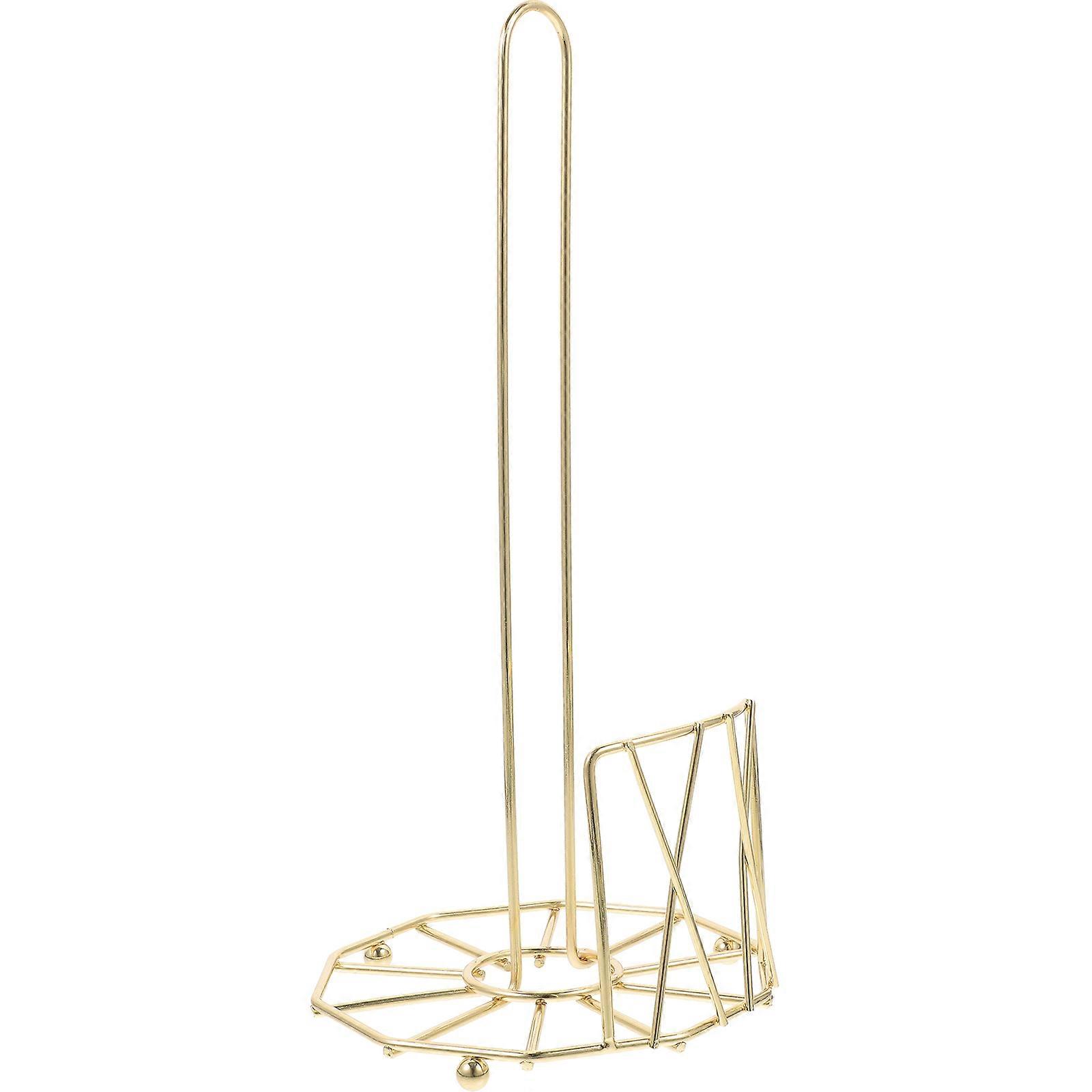 Countertop Tissue Rack Iron Holder for Paper Towel Holding 2Pcs Set