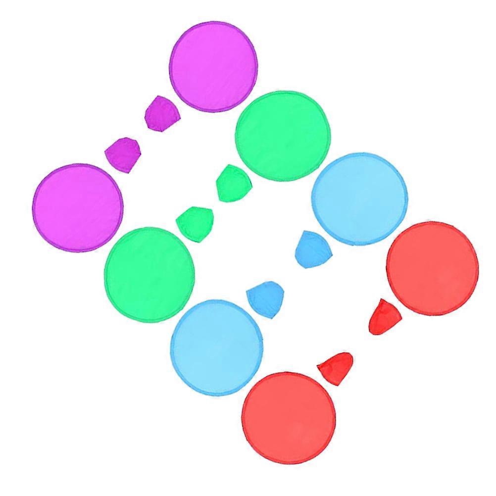 Flying Disc Playthings Polyester Round Fans for Kids 60Pcs