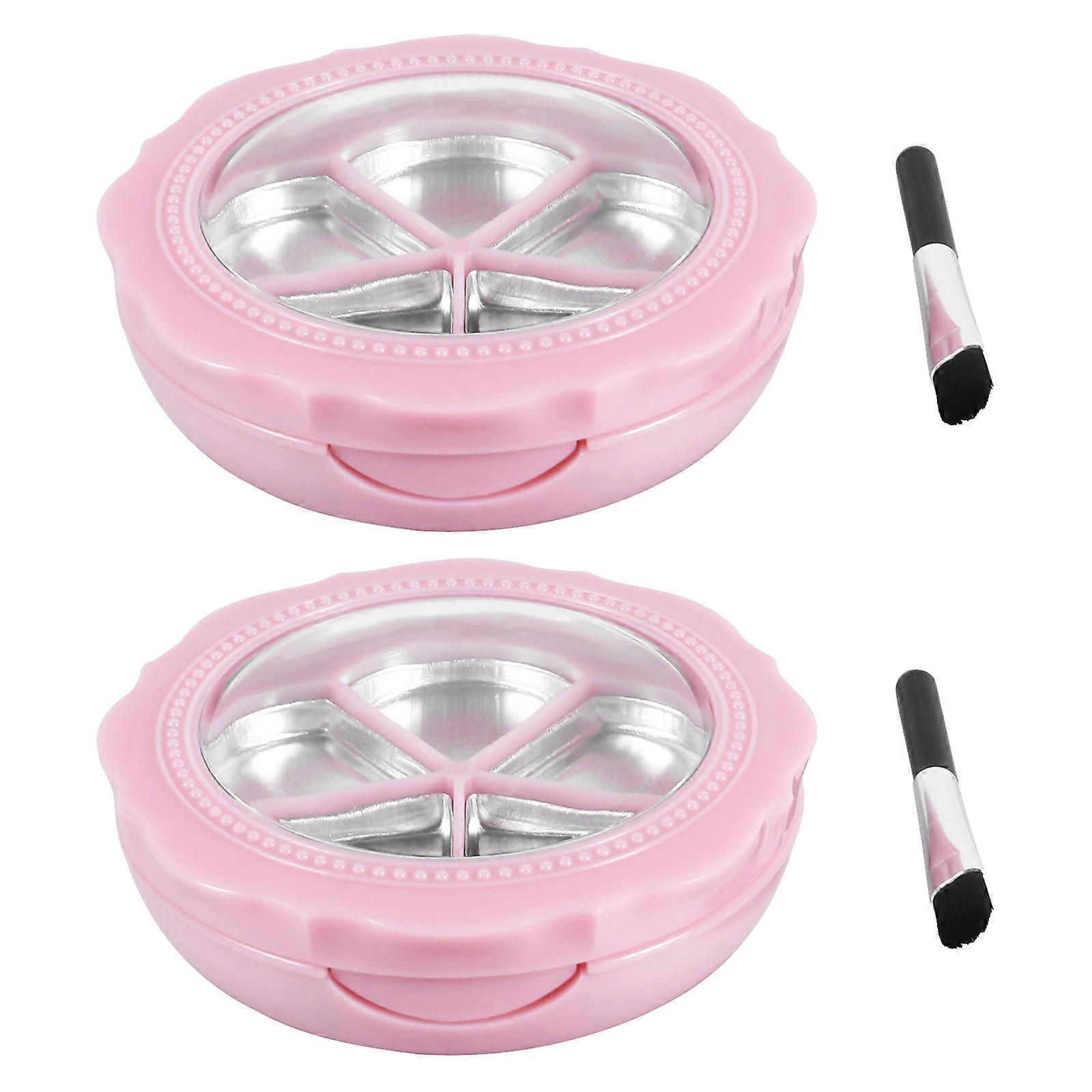 Makeup Storage Box for Storage 4Sets Refillable Eyeshadow Dispenser