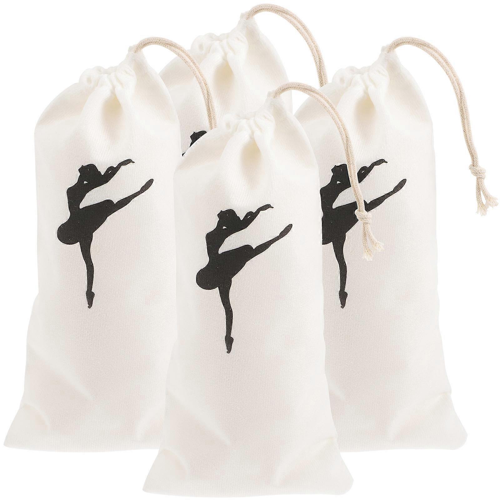 Pointe Shoe Bags Canvas Drawstring Bags for Storage 12Pcs Assorted Color