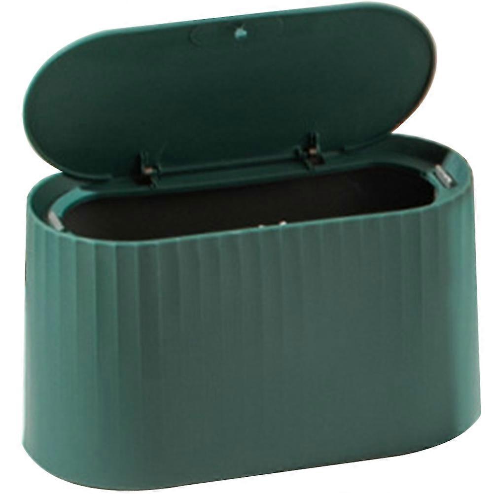 Versatile Garbage Bin 3Pcs Small Rectangular Lidded Waste Container Suitable For Kitchen Bedroom Lightweight Style