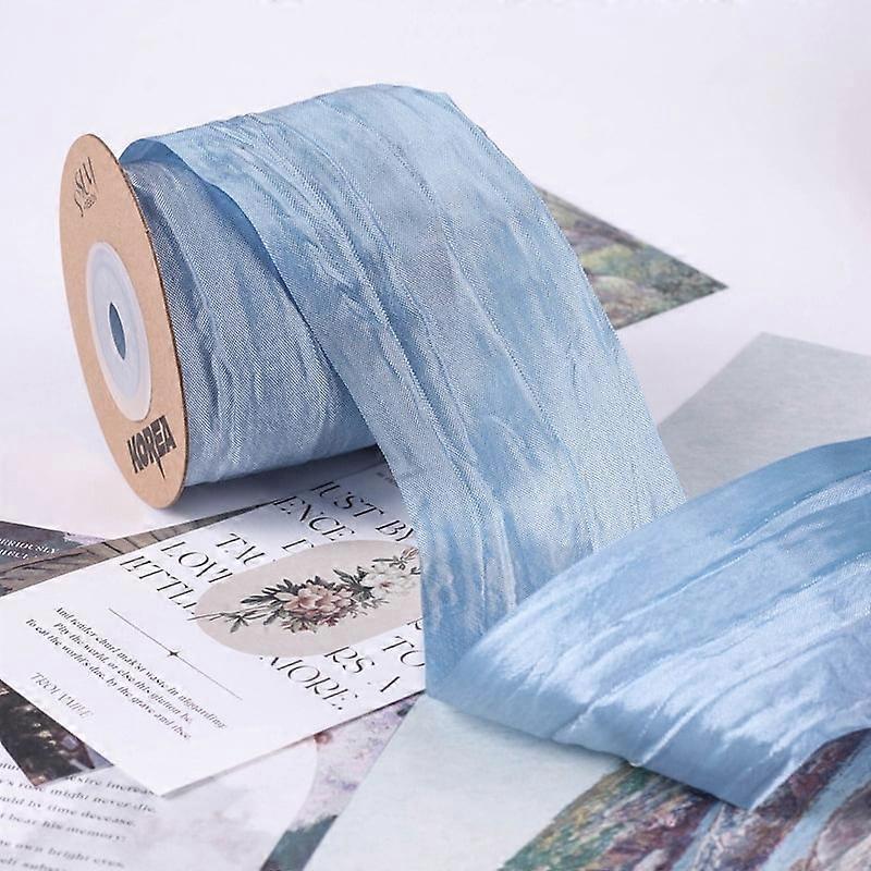 10 Yards Crinkled Ribbon, Silk-Like Wrinkled Ribbons for Gift Wrapping, Baskets, Wreaths, Bows, Home & Event Decor, Christmas Tree Topper, A25