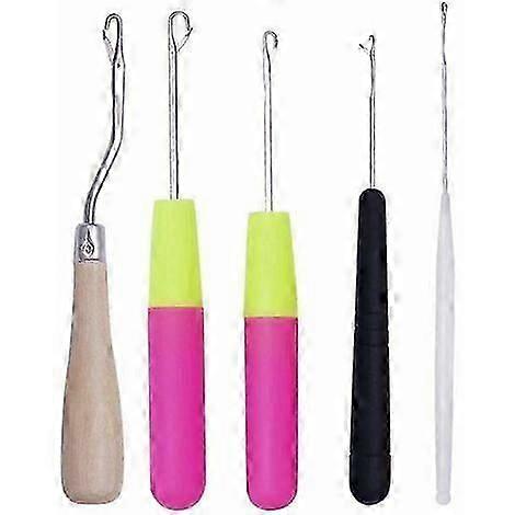 2025 Latest Model  A set of 5 different size hooks, 1 wooden curved hook and 4 different size