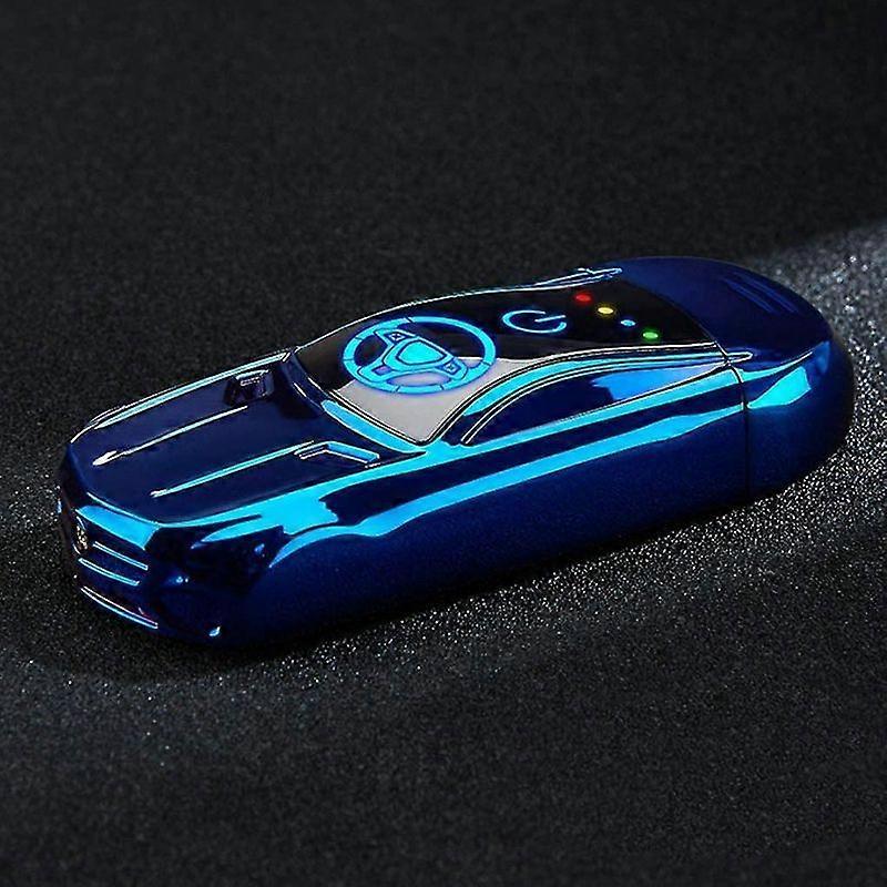 Minglan Double Arc Electric Lighter Usb Rechargeable Lighter With Fingerprint Sensor Sport Car Shape