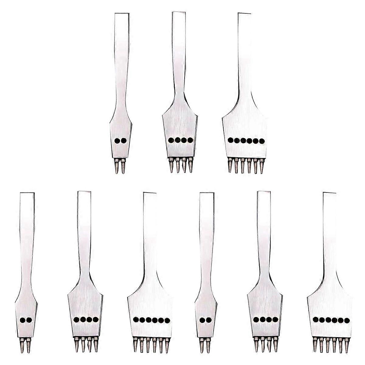 3Pcs 4mm Leather Craft Round Hole Leather Puncher Tool/Set