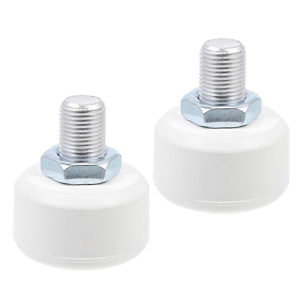 10Pcs Adjustable Rubber Roller Skate Toe Stoppers for Quad Skates White