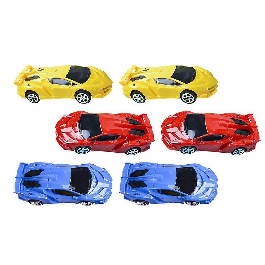 Cartoon Push Car Friction Powered Vehicles for Kids 24Pcs Random Color