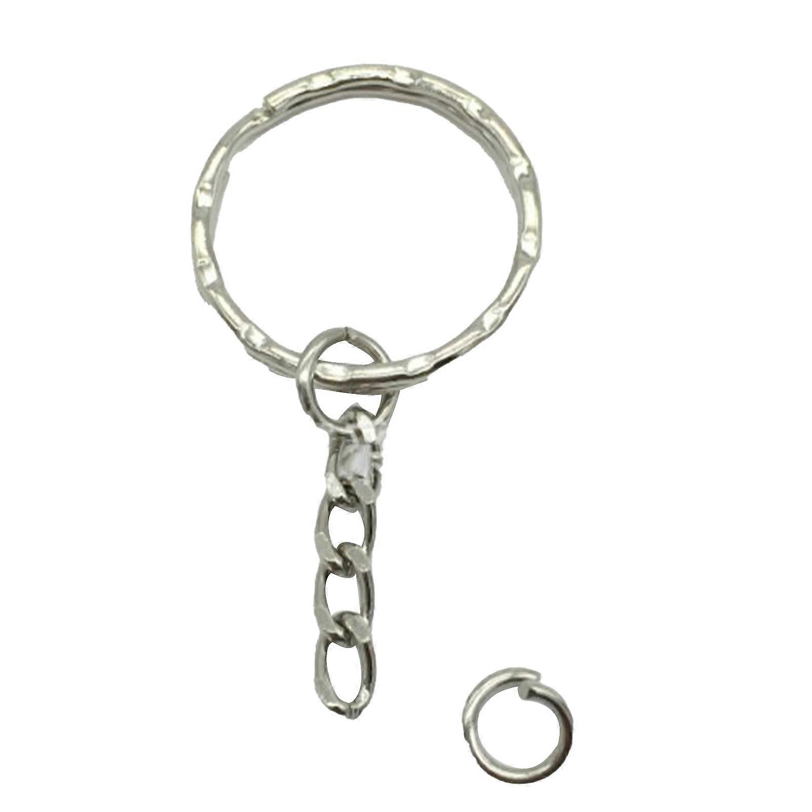 Iron Keychain Ring Compact Flat O Key Rings Portable Deformation Resistant Keys Attachment