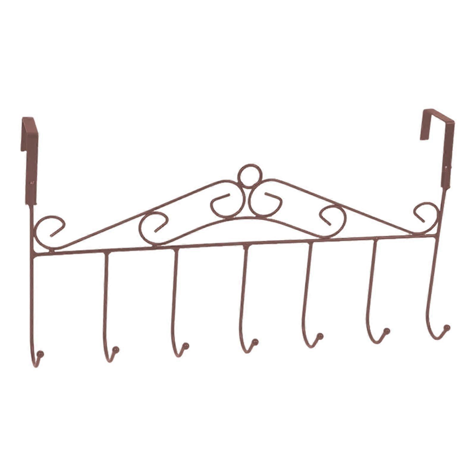 Wall Mounted Coat Rack with Hooks Durable Construction Strong Load-bearing Easy to Install Hat Towels Clothes Hanger Hooks