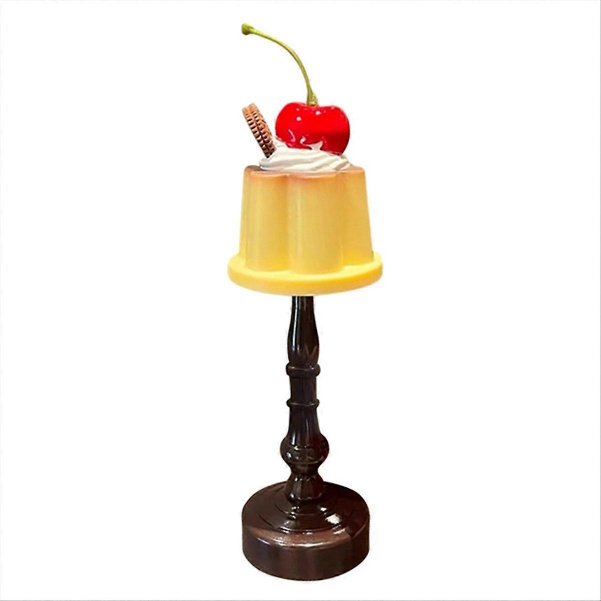Pudding Night Light LED Table Lamp Desk Bedside Bedroom Decoration