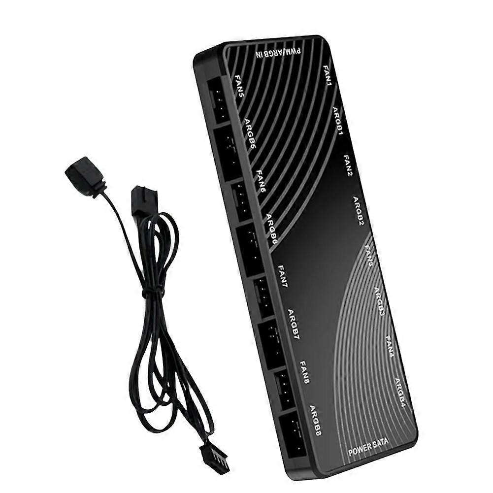 Gehäuselüfter-Lichtsteuerung 2 in 1 PWM + ARGB-Hub