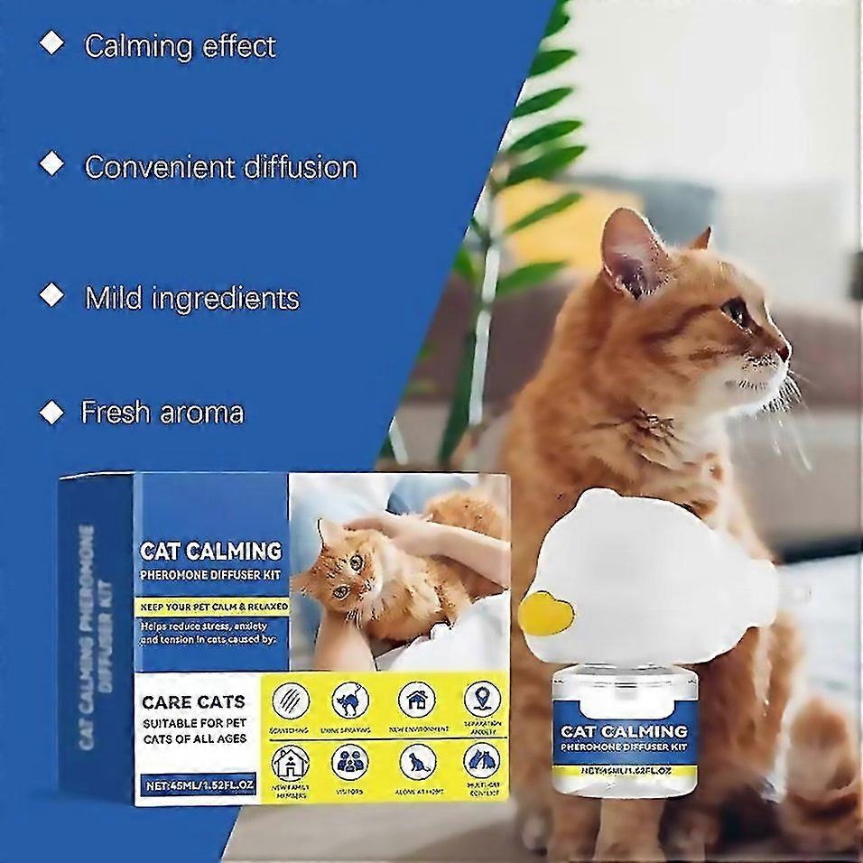 For Pet Pheromones Calming Diffuser 45ml Refill Calming Diffuser Long Lasting Pheromone Plugin Relax