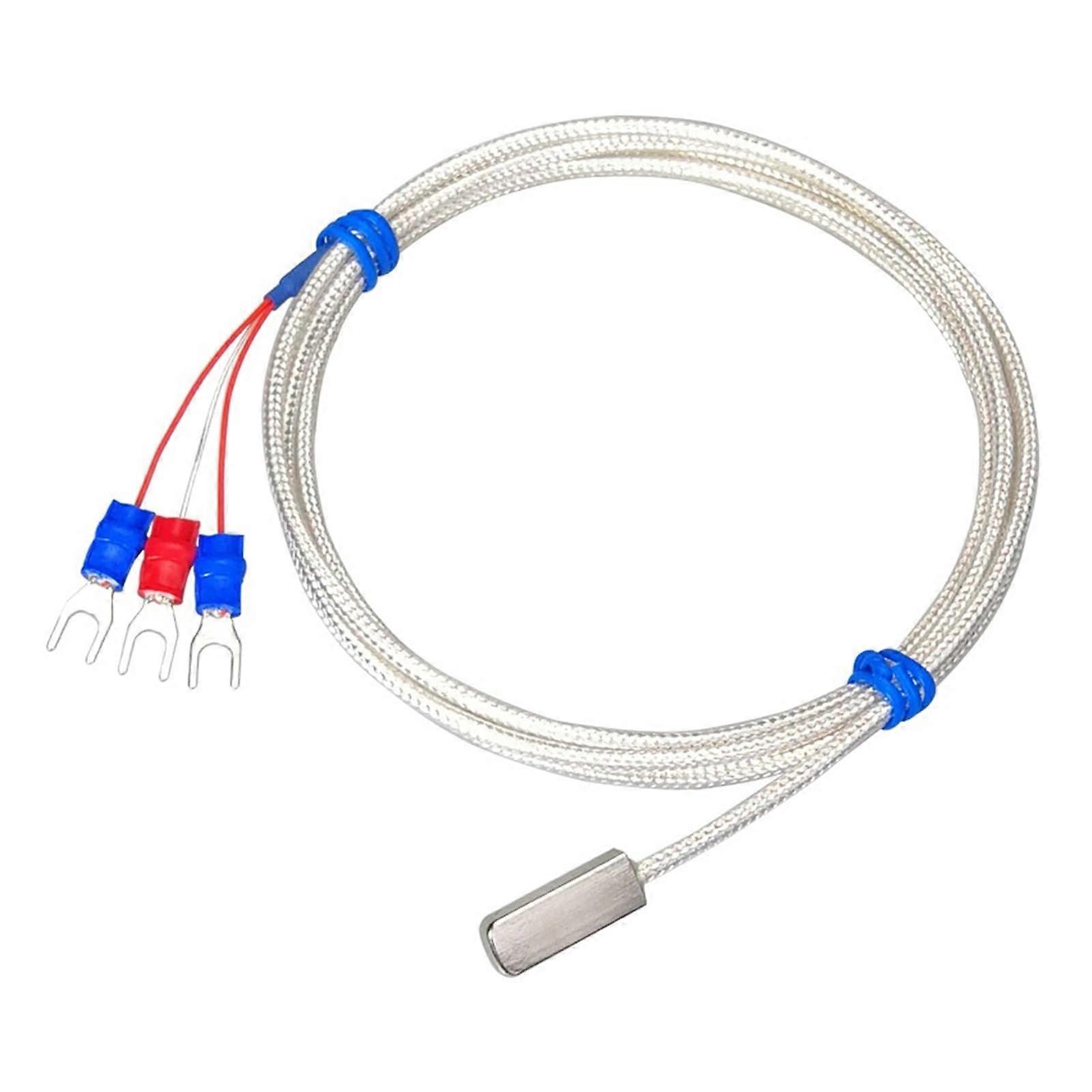 Stainless Steel Pasted Type Surface Temperature Sensor Shielded 3Wire Cable 120 m