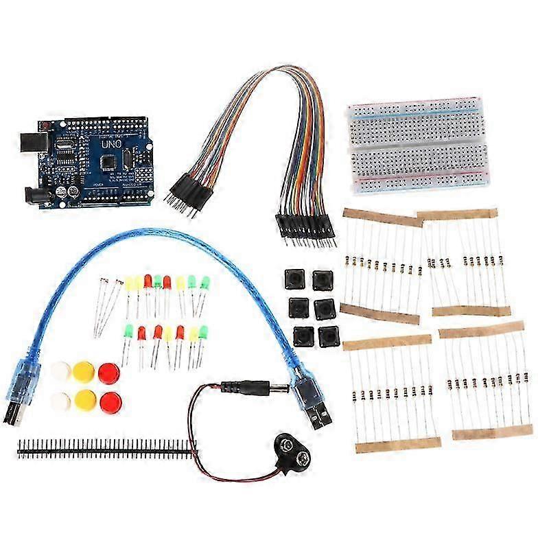 1set Starter Kit R3 Mini Breadboard Led Jumper Wire Button