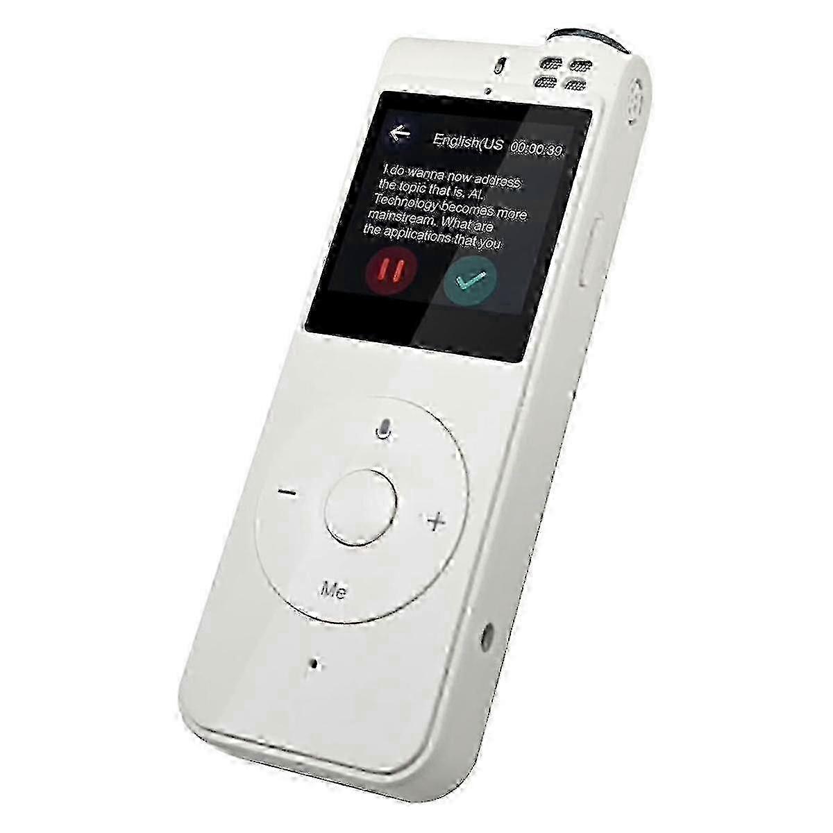 Digital Voice Recorder, Speech to Text and Instant Translation, Suitable for Meetings, Classrooms and Interviews bs