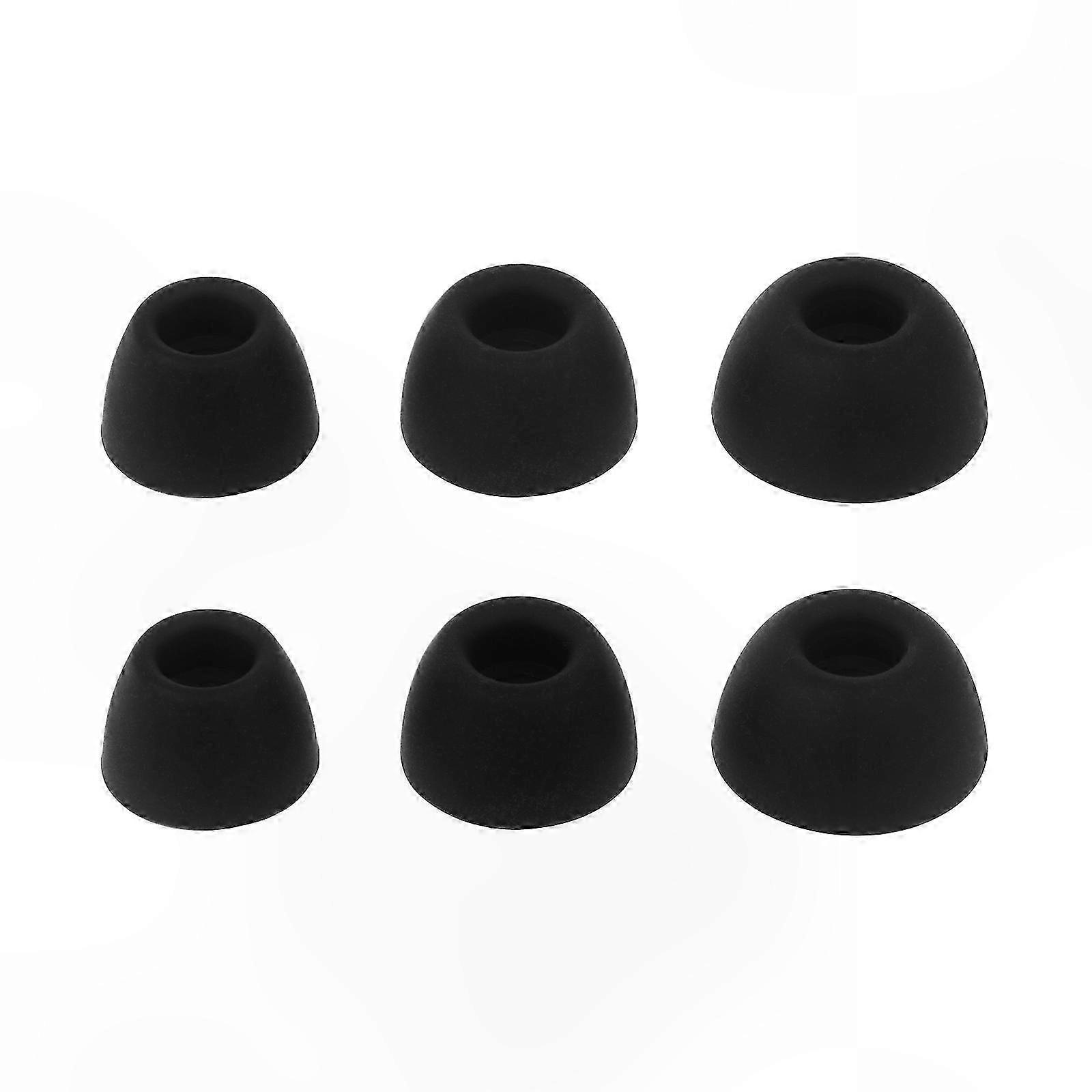 Silicone Ear Tips for Wireless Earbuds, S/M/L Sizes, Flexible Fit, White Replacement Buds Accessory