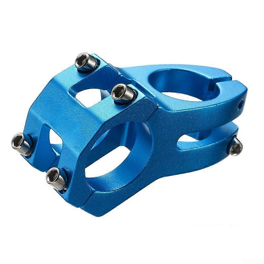 Bicycle Accessories Aluminium Alloy Short Stem For Mountain Bikes, Compatible With Most Handlebar Configurations, Blue