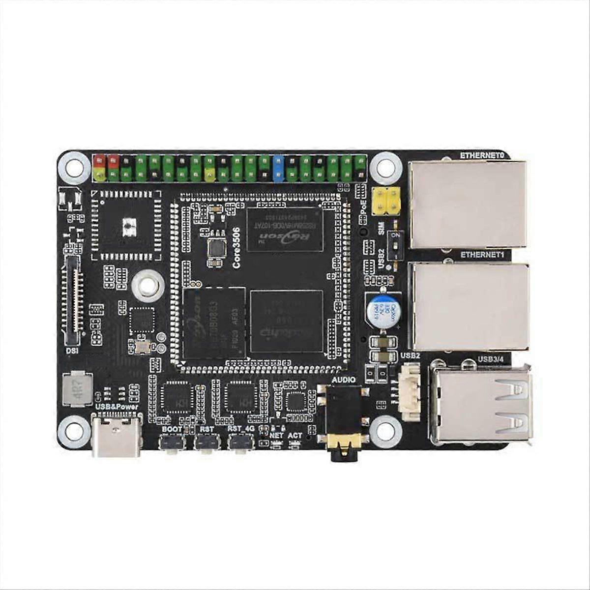 For Pi A RK3506 Linux Board with 4GB Module Support MIPI/ Display EMMC-8GB 512MB DDR3L No WIFI