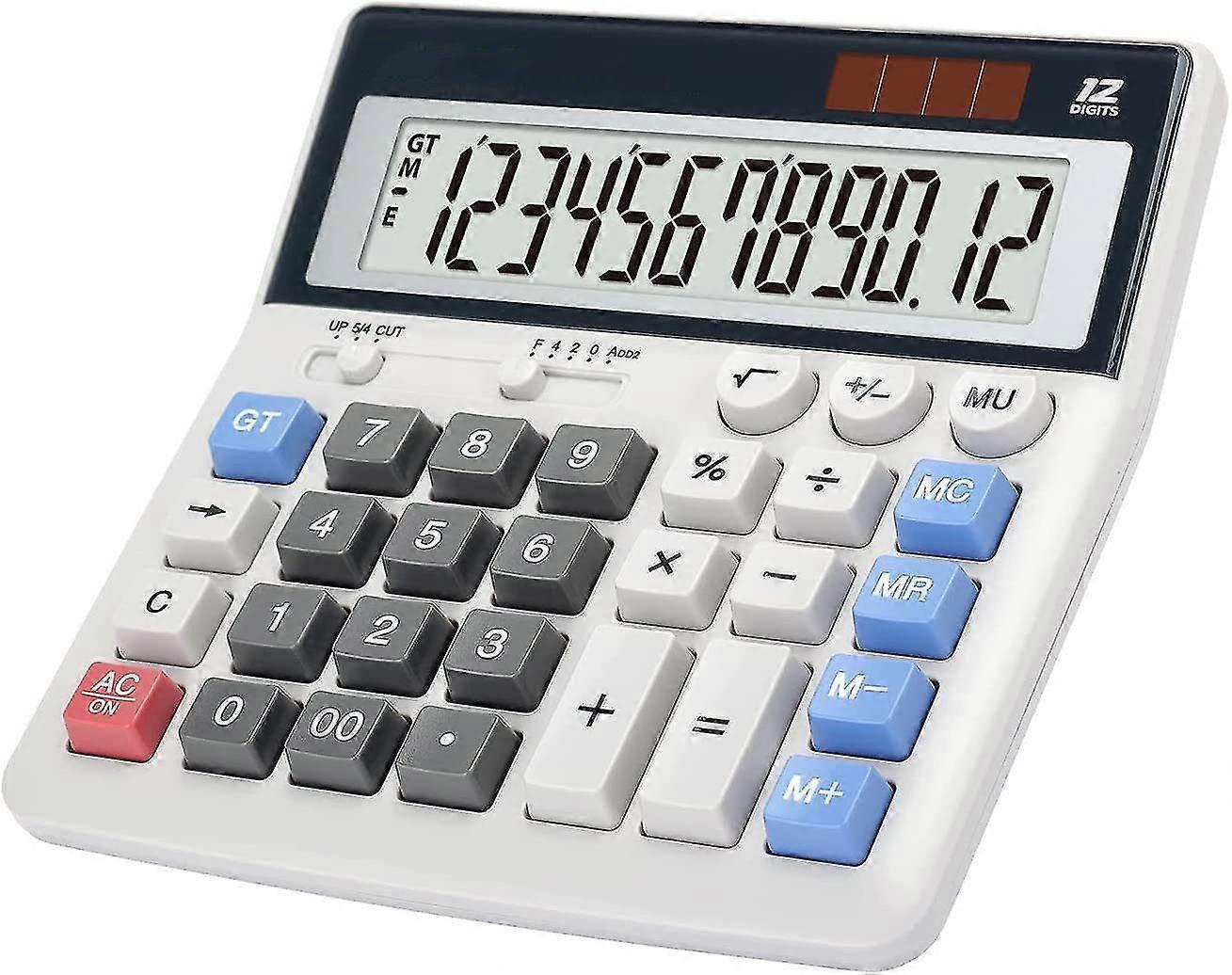 New,suitable Calculator Large  Keys  Large Display 12-digit Desk Calculator Office Calculator