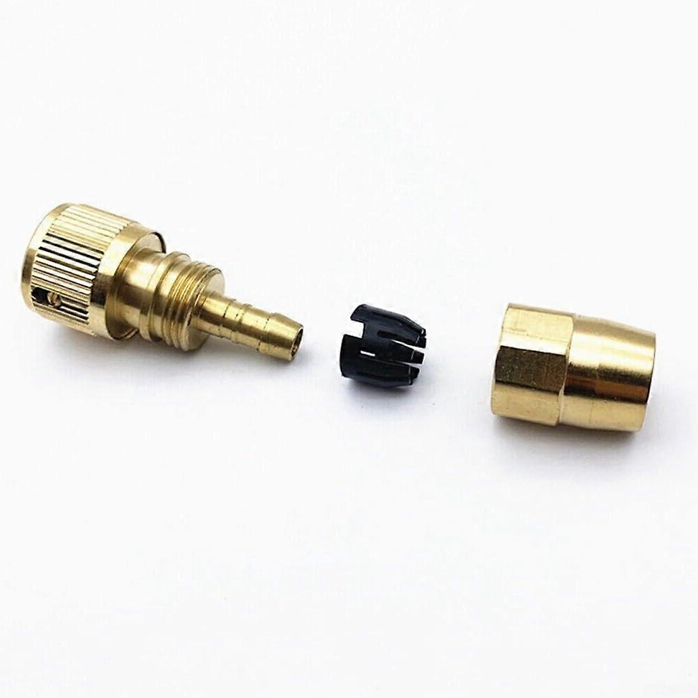 Expandable Garden Water Hose  Fitting Rust Proof Brass Construction Brass Connector Quick Connect Adaptor
