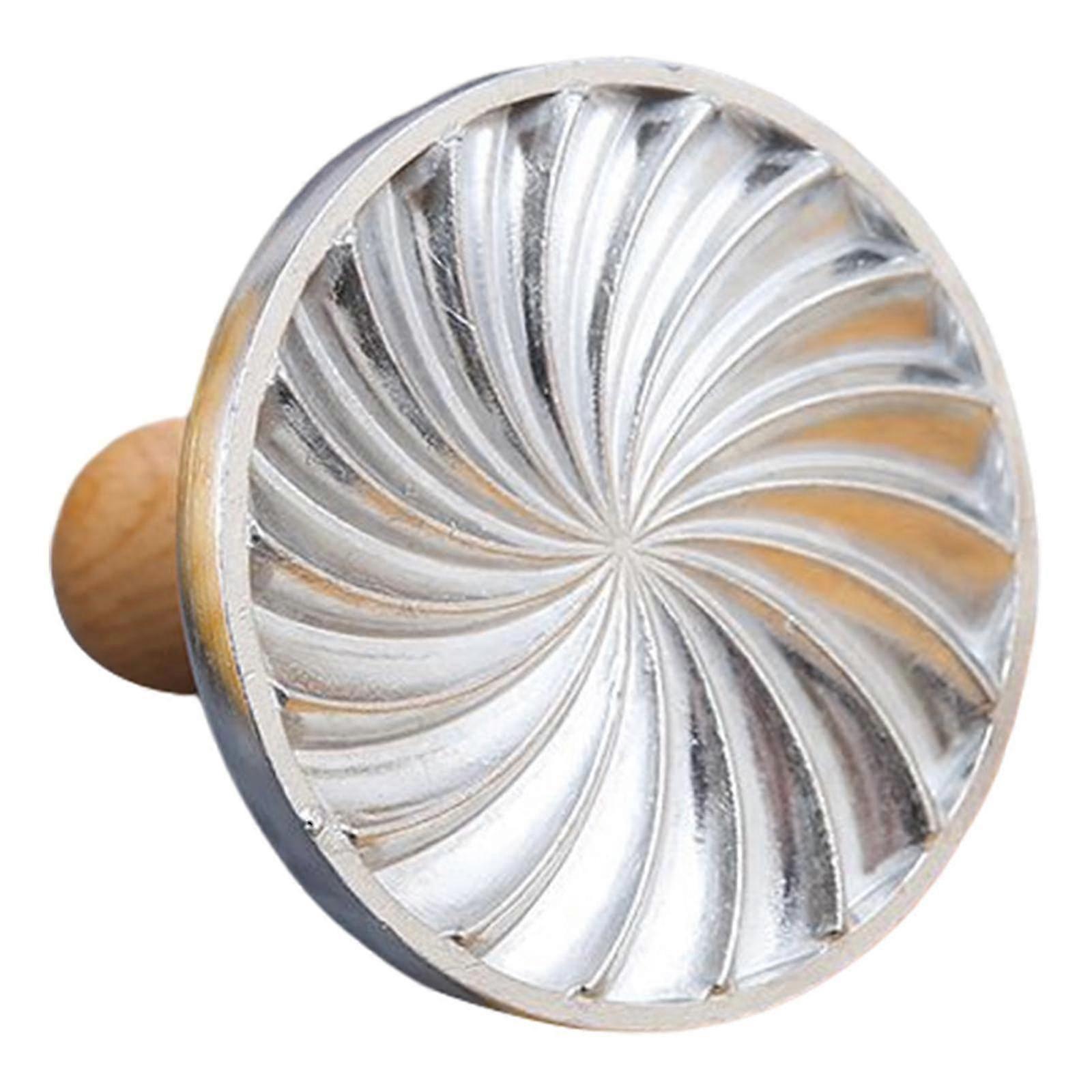 Carved Cookie with Handle Press Stamp Baking Utensils Cookie CutterVortex