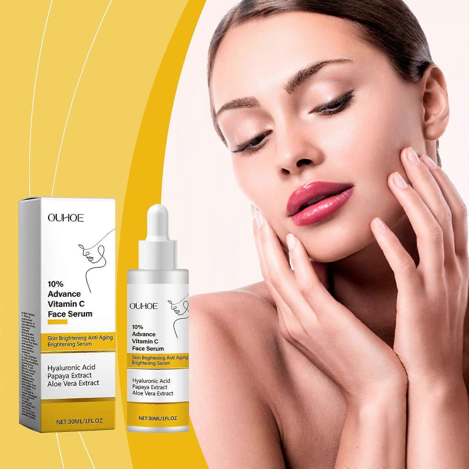 Ouhoe Vitamin C Facial Essence Hydrates And Moisturizes The Face, Making It Smooth And Improving Skin Texture. It Is A Nourishing Essence