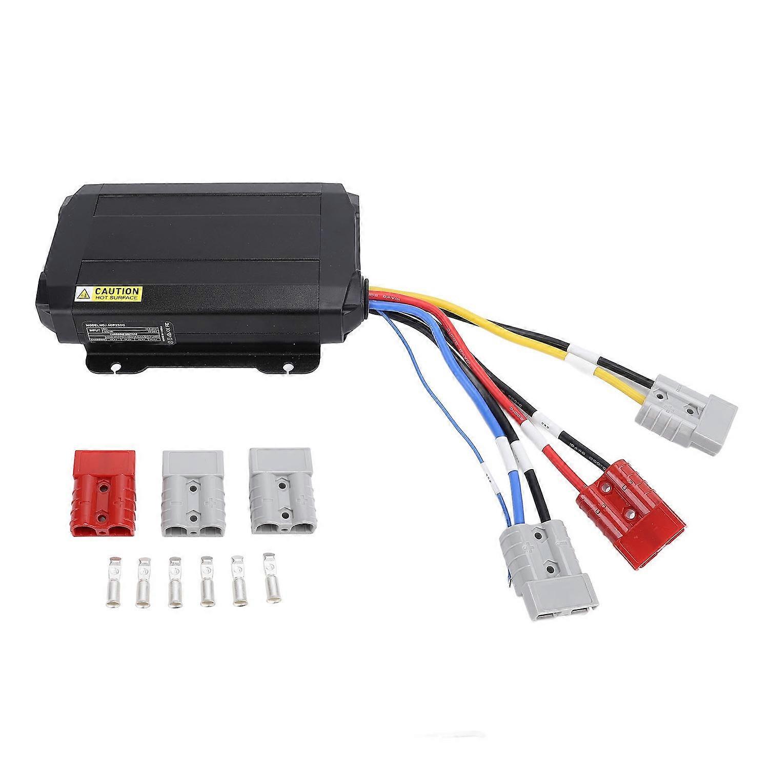 DC Dual Input Battery Charger with MPPT 12V 40A Smart Battery Charger for Solar Panel Alternator RV 