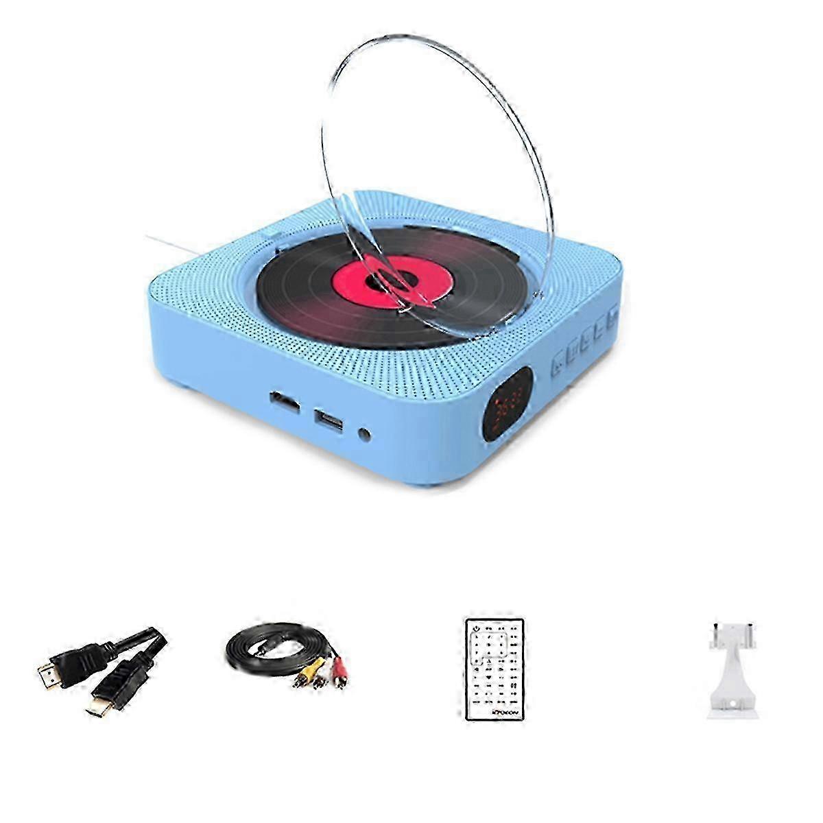 Multifunctional Audio Music Player Bluetooth Speaker FM Radio Wall Mounted AUX Jack with Remote Control