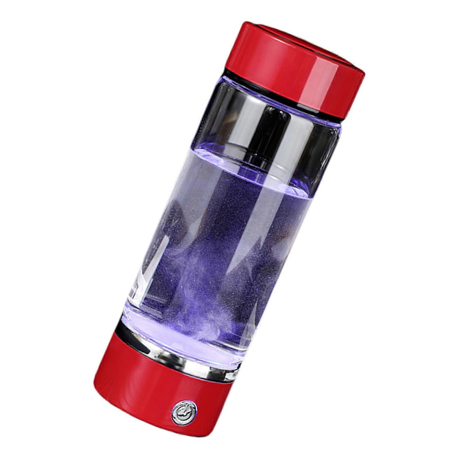 Praktiske 420 ml vannglass hydrogens vannflasker hydrogens vanngenerator elektrisk hydrogens vanngenerator kopp rød