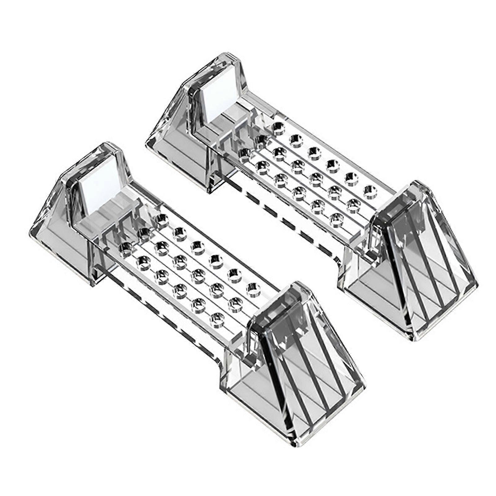 Pack of 2 Gaming Accessories Stable Stand Base for NS2 Dock Stand Game Console Base Bracket Enhances Airflows  Clear