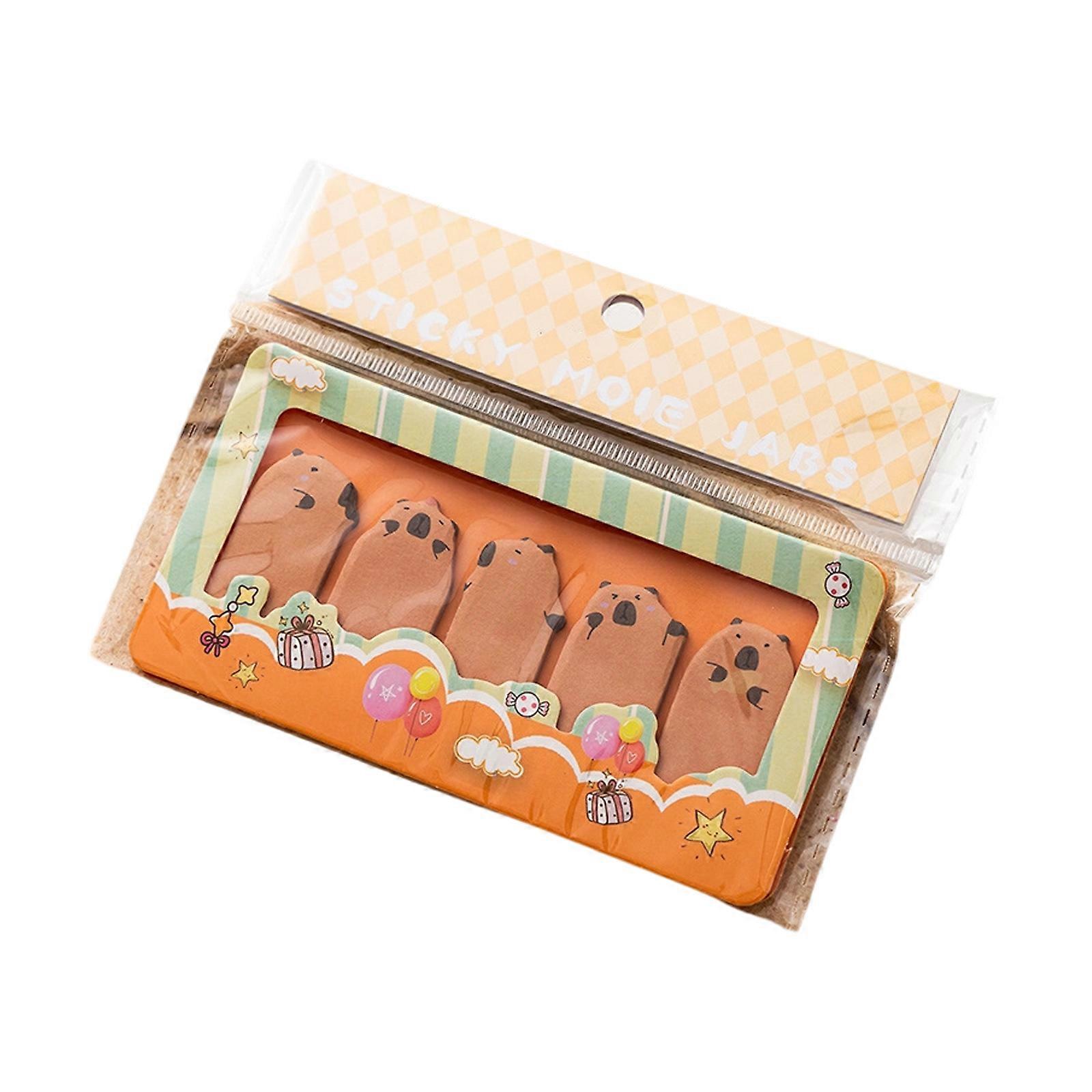 Safe Materials Animal Shaped Stick Notes Reusable Memo Pad Adhesive Paper Notepads Set for Office Home School Use Multicolor