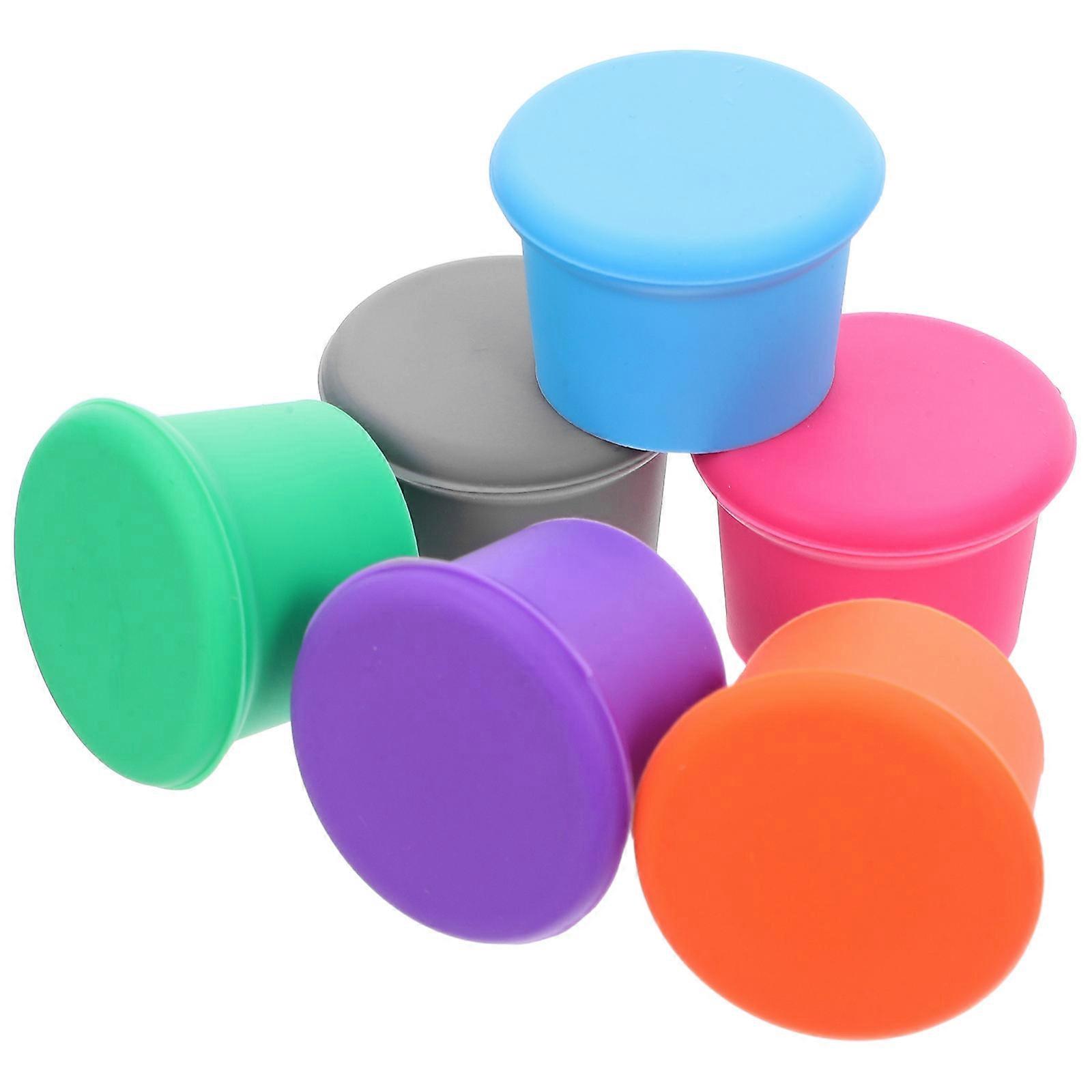 Silicone Leakproof Caps for Sealing 6Pcs