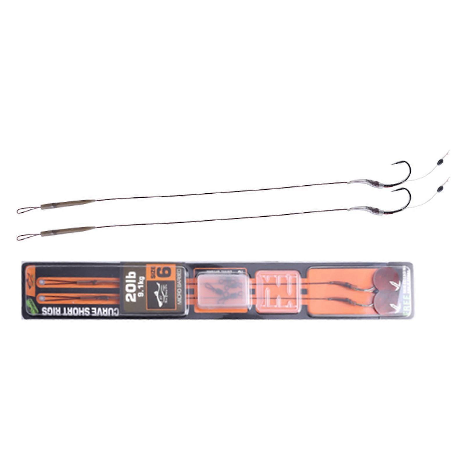 Professional Grade Fishing Rigs Set with Snap Lock Connectors and Compacts Storage for Travel Anglers Multicolor