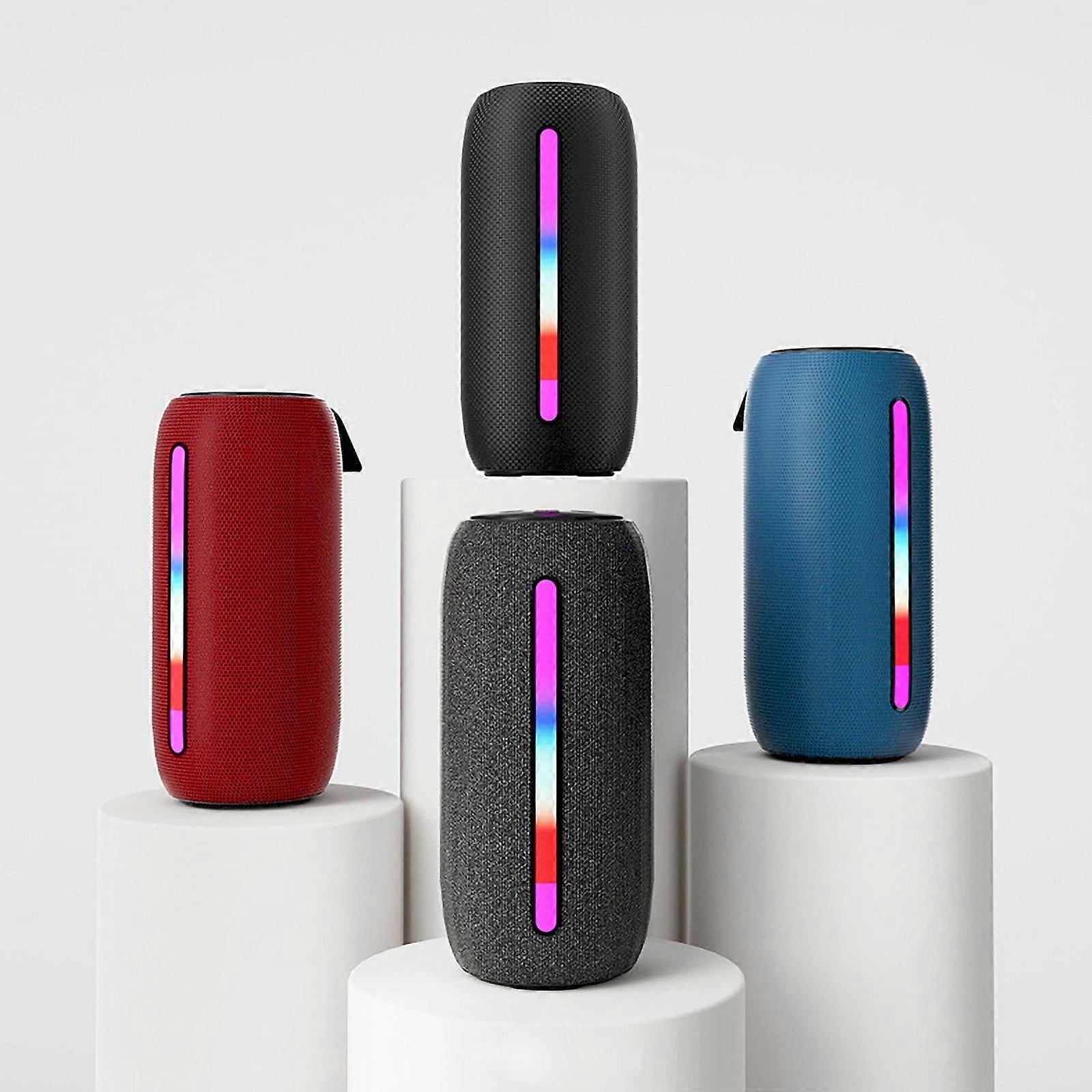 Jacenvly Portable Bluetooth Speaker, Wireless Dual Speaker with Subwoofer, High Volume, Compatible with Home, Phone, Computer, Desktop Audio, Gray