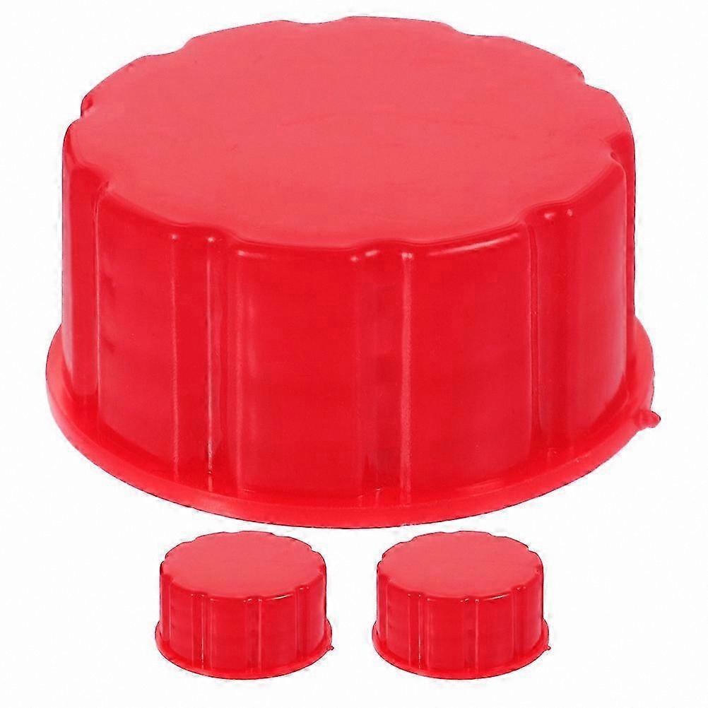 3-Pack Fuel Can Caps Coarse Thread Solid Gasoline Container Lids Replacement