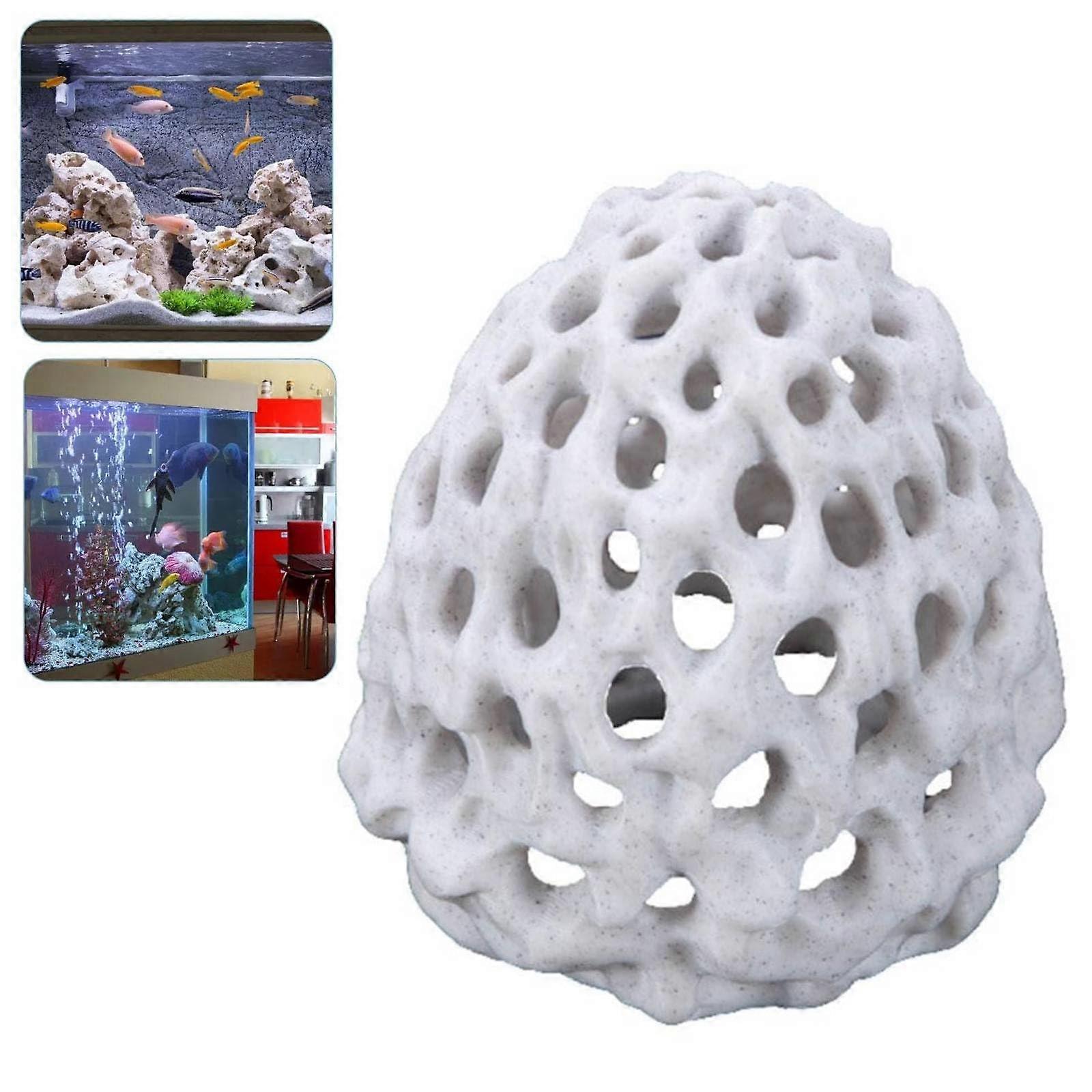 Aquarium Shrimp Cave Hideout with Porous Design for Cherry Shrimp and Small Fish Tank Decor