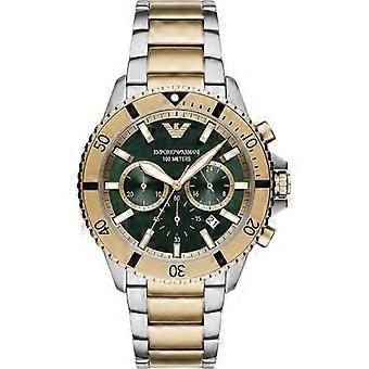 Emporio Armani herenhorloge AR11586 - Meerkleurig roestvrij staal - 43 mm - 10 bar